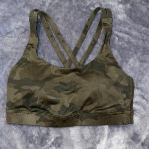 Size 4 camo LuLu Lemon sports bra